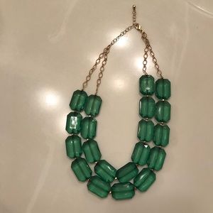 Green large Beaded necklace